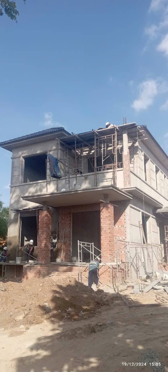 Hình ảnh thực tế công trình GeoHome đang thi công tại miền Nam 2025 – GeoHome