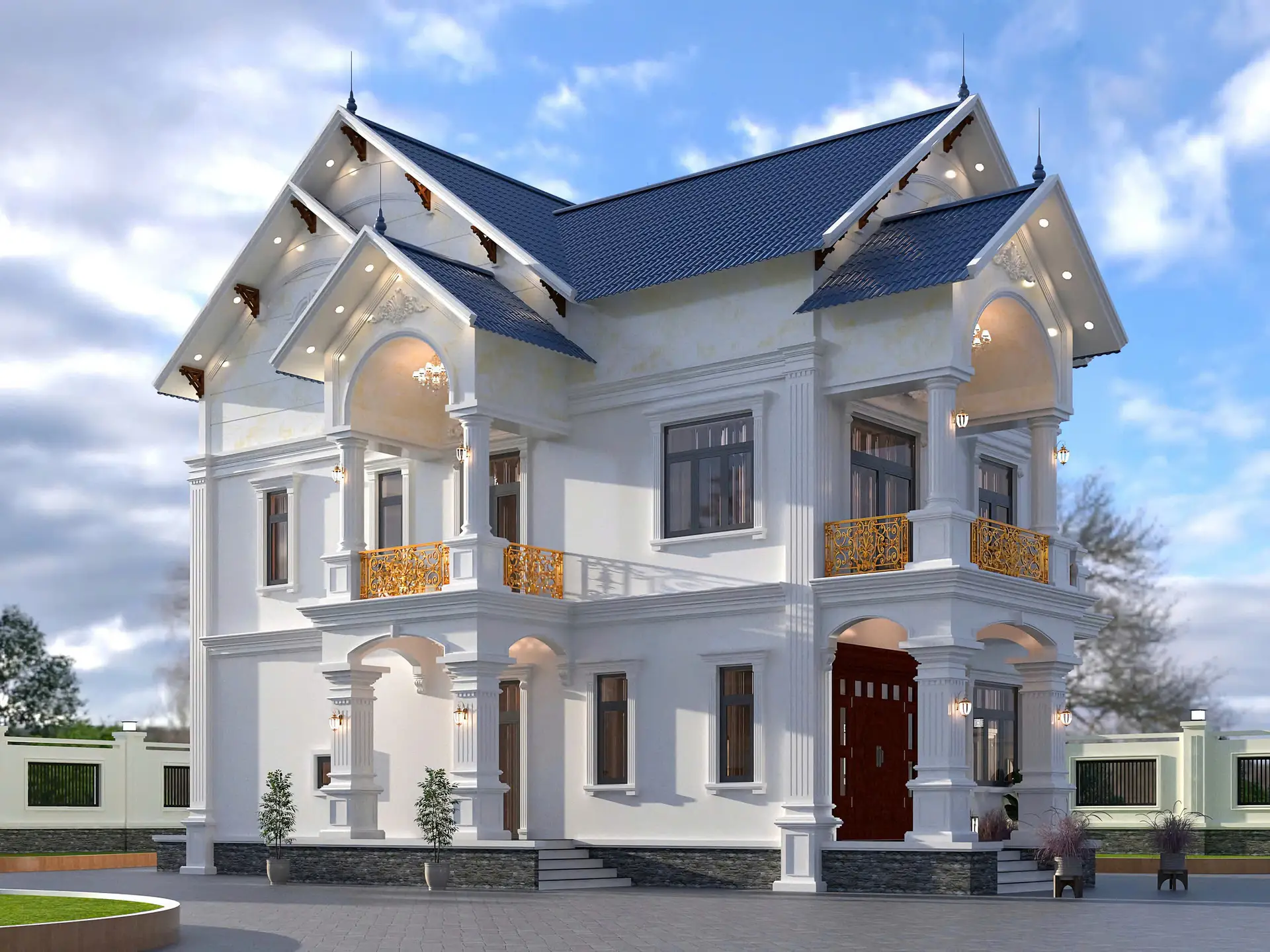Biệt thự mái thái 7.5x15
